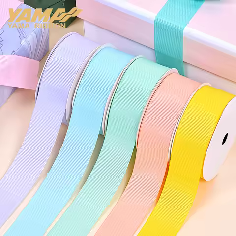 100yards/roll Grosgrain Ribbon Crafts Packing Wedding Handmade Ribbons 28 32 38 50 57 63 75 mm