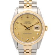 【二手】ROLEXDatejust 10鑽 W-序號 16233G CH/NP K18（黃金）不鏽鋼 Datejust 10鑽 W-序號 男士腕錶