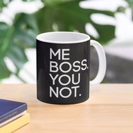 Me Boss Ceramic Mug. You Not in Black
