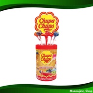 อมยิ้ม จูปาจุ๊ปส์ 11 กรัม x 50 ชิ้น Smilingly Chupa Chups ลูกกวาด แคนดี้ อมยิ้ม ทอฟฟี่ ขนมหวาน หมากฝ