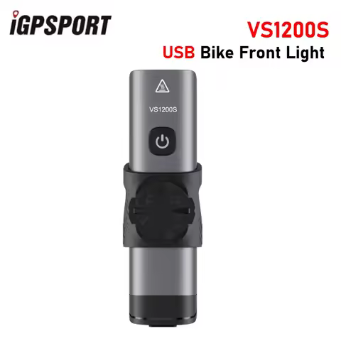 iGPSPORT VS1200S Bike Front Light 1200LM LED Cycling Headlight,USB Rechargeable Rainproof 4000mAh Bi