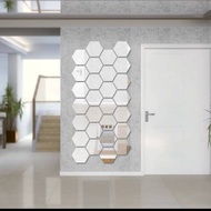 Acrylic Hexagonal Wall Decoration Imported Mirror Wall Stickers A846