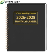 MIOSHOP 3 Years Monthly Planner, A4/A5 2026-2028 Calendar Book, Premium Yearly Goals Smooth Writing 
