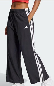 正版 Adidas Essentials 3-Stripes Wide-Leg Woven Pants