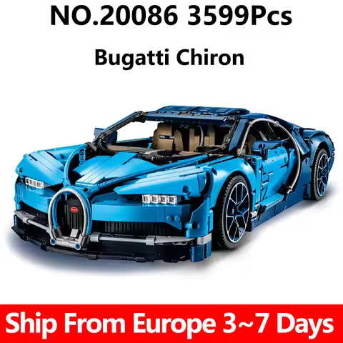 3599Pcs Building Blocks Set 90056 3388C High Tech Super Racing Car Bugattied Chirons Models 20086 42