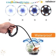 NAILSDECOR Inspection Camera, LED Light IP67 Waterproof HD Inspection Camera, 3 in 1 408P/720P/1080P