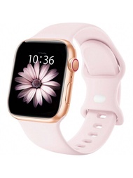 適用於 Apple Watch 38mm、40mm、41mm、42mm、44mm、45mm、49mm的運動錶帶,軟硅膠防水帶,適用於ultra2系列,9、8、7、6、5、4、3、2、1、se的女士和男士