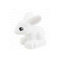 大顆粒積木    家庭寵物   純白兔子   樂高得寶系列相容 樂高動物 duplo 早教玩具 啟蒙積木 樂酷磚
