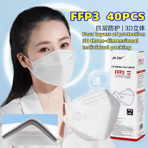 Fish shaped FFP3 mask EU CE certified EN149 independent packaging box fish mouth respirator 5-layer 