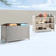 Rattan Furniture Simple Modern Bookcase Rattan Imitation Rattan Furniture Storage Cabinet Storage Bo