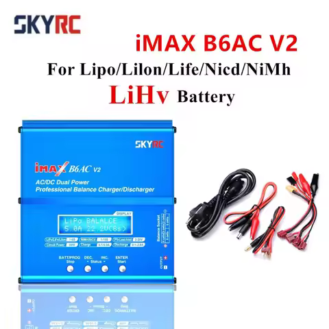 SKYRC iMAX B6AC V2 RC Battery Balance Charger For LiHv Lipo NiMH Li-ion LiFe NiCD Battery For 2S 3S 