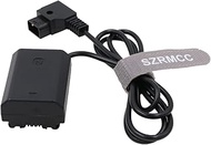 SZRMCC D-tap 2 Pin Male to NP FZ100 DC Coupler Dummy Battery Power Cable for Sony A9 A7III A7RIII A7