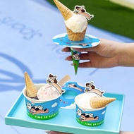 Type Ice Cream Paper Cup Disposable Ice Cream Paper Bowl Ice Cream Box Crispy Cone Drip-Proof Cup Ri