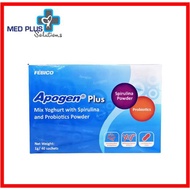 Apogen Plus 40'sachets (Mix Yoghurt with Spirulina and Probiotics Powder) (EXP: 06/2024) CLEARANCE EXTRA GIFT