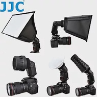 JJC機頂閃光燈5合1配件組FK-9(蜂巢罩/柔光罩/束光罩/碗公/方型濾色片架)通用型適多種品牌不同外閃燈