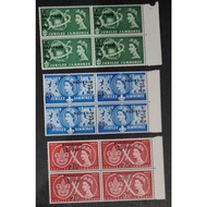 BAHRAIN, 1957 Great Britain Postage Stamps Overprinted "BAHRAIN" & Surcharged , MINT, COMPLETE SET ,