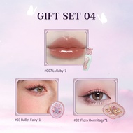 Flower Knows Midsummer Fairytales Collection Makeup Gift Set include Lip Lacquer Blush and Eyeshadow