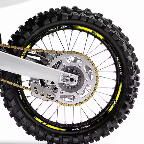 Mot/orcycle Wheel Sticker Decal Reflective Rim Stripe Tape Hub Accessories For YZ 125 125X 250 250X