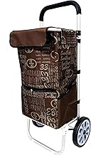 EVERBEST® Jumbo Shopping Trolley Bag with Wheels | 2 Year Warranty | Grocery, Fruits, Vegetables, La