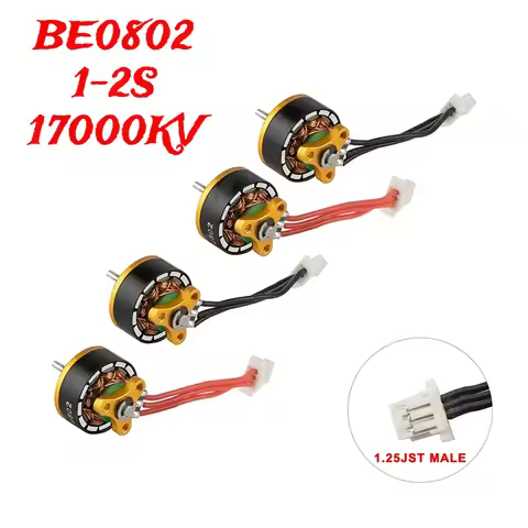 4pcs New Hot Mini Drones Se0802 A0802 Be0802 1-2s 17000kv Brushless Motor For Mobula7 Snapper7 Mobul