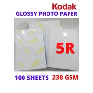 [ KODAK ] HIGH GLOSS PHOTO PAPER (A4/5R/4R/3R) / A4 KODAK KERTAS GAMBAR / 4R KODAK KERTAS GAMBAR / 3