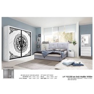 LHT Model 9212 Marble White ✅ Bedroom Set Sliding Doors Anti Jump ✅ 8ft Length ✅ 8ft  Height ✅1.11ft