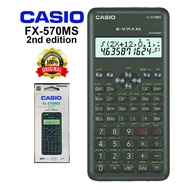 Scientific Calculator FX-570MS 2nd Edition 401 Functions (Battery Included)
