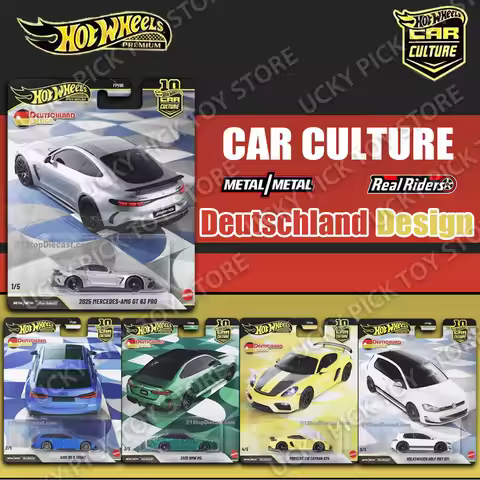 Hot Wheels Premium Diecast Car Model Deutschland Design Mercedes Audi BMW Porsche Volkswagen Vehicle