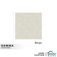 KKBS CURTAIN Gemma Curtain Fabric 126'' Cut by Meter (Beige)