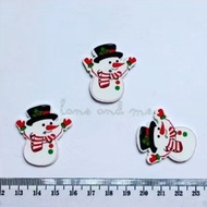 Snowman Wooden Buttons