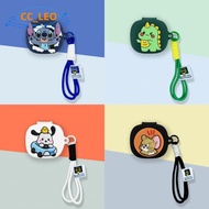 for EarFun Air Pro3 Case Cute Stitch Cartoon Lanyard Pendant Silicone Soft Case Suitable for EarFun 