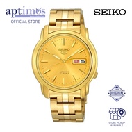 [Aptimos] Seiko 5 SNKK76K1 Gold Dial Men Automatic Watch