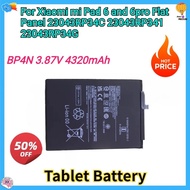 New Replacement Tablet Battery 3.87V 4320mAh BP4N BP4M For Xiaomi mi Pad 6 and 6pro Flat Panel 23043