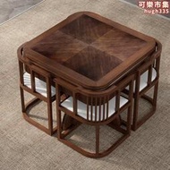 新中式實木麻將桌餐桌兩用家用多功能電動麻將桌餐桌兩用帶烤火