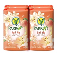 Parrot สบู่นกแก้ว สบู่พฤกษานกแก้ว 105gx4 ก้อน อาบสะอาด พร้อมให้ผิวสดชื่น ด้วยพฤกษานกแก้ว