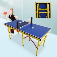 Foldable Children's Table Tennis Table Indoor Standard Training (120cm X 60cm)Portable Ping Pong Table Multifunctional Table