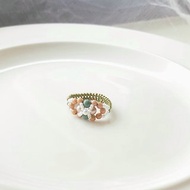 交際的奧翠夫人 施華洛世奇珍珠串珠戒指