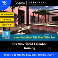 Video Course- 3ds Max 2023 Essential Training | Learn 3D Max, 3Ds Max,3ds Max