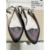 Gimmi brown velvety flat shoes