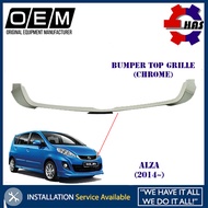 Perodua Alza (2014 ~) Front Bumper Top Grill Grille Moulding Chrome Garnish