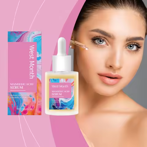 West Month Mandelic Acid Essence Facial Mild Moisturizing Essence Mild Exfoliation, Promote Cell Ren