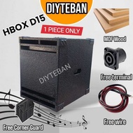 Halimaw D12 D15 D18, MDF 12Mm Monster 6Th Order Bandpass Only Design Box, Speaker Enclosure Mcv,