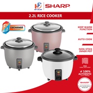 Sharp Periuk Nasi - Rice Cooker (2.2 L) KSH228GWH KS-H228G-WH KSH228SPK KS-H228S-PK KS-H228S-SL
