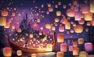 [訂貨] 全新日版Disney 長髮公主Rapunzel 1000塊 Puzzle 天燈 油畫砌圖 拼圖 迪士尼 魔髮奇緣Tenyo Rapunzel 樂佩公主