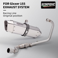 Motorcycle Exhaust System For GIXXER155 GSX150F SF155 gixxer155 Front Link Header Pipe Connect Tube 
