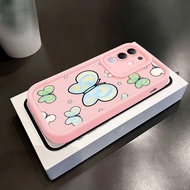 Casing hp for VIVO Y29 4G Y300T 5G T4X 5G Case Butterfly Painting Cute Cute Doff Case Price Cut Soft