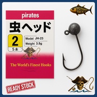 PIRATES Worm Jig Head Hook Ajing JH-23 / Fishing Hook / Soft Plastic Bait Hook / Mata Kail