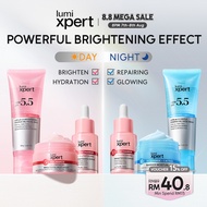 Lumixpert 3pcs Paket Skincare Set Cleanser & Serum & Moisturizer Niacinamide Brightening/Repairing/3