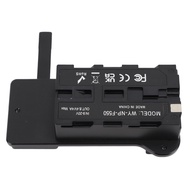 NP F970 F750 F550 Dummy Battery to V Mount Plate Power Adapter F Converter for Digital Camera LED Li