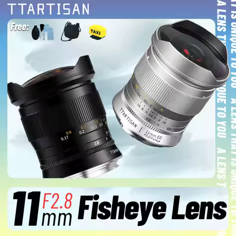 TTArtisan 11mm F2.8 Silver Full Frame Wide Angle Fisheye Lens for Sony E FE Nikon Z Canon EOS R Leic